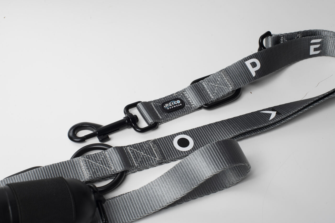 PEIKO® MultiLeash™ gray with waste bag holder